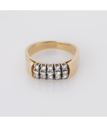 14K Real Natural Diamond Cluster Ring Band Modern Wedding 1/2+ Ct Apprai... - $649.92 CAD