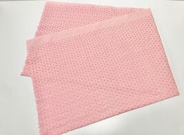 Vintage Pink Cotton Eyelet Fabric Cutter Piece 1 yd 12" x 36" wide - $9.99