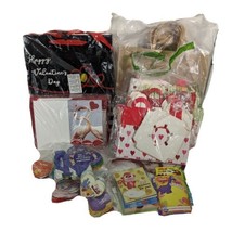 Valentine Day Cards Kids Adults Gift Bags Christmas Holiday Lot - £31.43 GBP