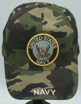 ST Men&#39;s Camouflage US Navy Patch USAF Strap Adjustable Embroidered Baseball Hat - $14.46