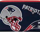 NEW Loungefly NFL New England Patriots Wallet embroidered patches blue z... - $21.95