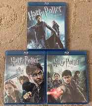 Harry Potter 3 Blu-Ray/DVD Lot Half-Blood Prince, Deathly Hallows Part 1... - $276.24 MXN