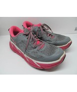 Hoka One One Clifton 2 Womens Grey And Pink Running Shoes Size US 10 - £39.02 GBP