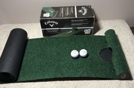Callaway - 6ft Putting Golf Mat Gift Set - 6’ Long X 1’ Wide w/ 2 Golf B... - £15.73 GBP