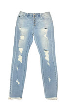 Kancan Women’s Light Wash Distressed Skinny Jeans Size 13/30. - $29.21
