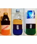 Football &amp; Baseball Team Colors Bottle Cozy Crochet Patterns PDF File - $2.50