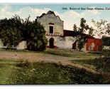 Mission Basilica San Diego de Alcala Ruins California DB Postcard O14 - $3.56