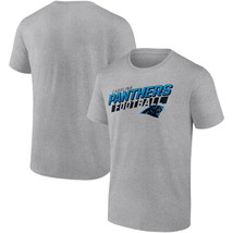 Men&#39;s Fanatics Branded Heathered Gray Carolina Panthers  T-Shirt Size S - £17.19 GBP