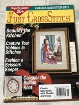 Vintage Just Cross Stitch Magazine May/June 1994 Scissors keeper Kitchen... - $11.88