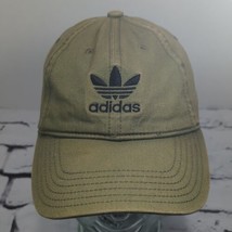 Adidas Khaki Logo Hat Adjustable Ball Cap - £11.60 GBP