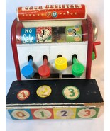 Vintage Fisher Price Cash Register Toy East Aurora New York Works - $20.37 CAD