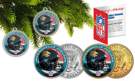 JACKSONVILLE JAGUARS Colorize JFK Half Dollar 2-Coin Set NFL Christmas O... - £11.00 GBP