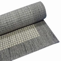 4x6 Ft Handmade Rug Gridlock Dark Grey Handloom  Rug 100% Wool Area Rug - $360.00