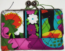 Vera Bradley Small Kisslock Wallet Va Va Bloom New - £29.83 GBP