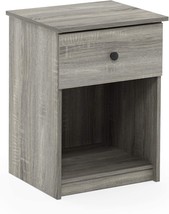 French Oak Grey, 1-Pack, Furinno Tidur Nightstand. - £42.31 GBP