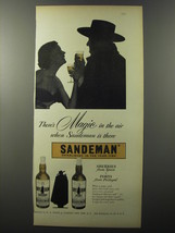 1953 Sandeman Sherry and Port Advertisement - There&#39;s Magic in the air - £14.78 GBP