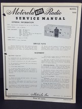 Motorola 1957 Oldsmobile Auto Radio Service Manual Model OEA7X - $6.93
