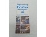 Sightseeing Boston New England The Gray Line Brochure - £16.34 GBP