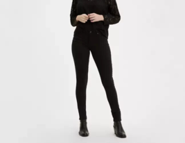 Levis 711 Skinny Fit Jeans Schwarz Größe 30R (fm60-12) - £50.40 GBP