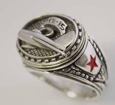 Mig15 Dogfighter Mens ring sterling silver 925 - £61.90 GBP