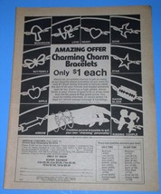 16 Magazine Photo Clipping Vintage 1978 Charm Bracelet Advertisement - £11.95 GBP