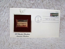 1983 St. Charles Streetcar, LA 22Kt Gold First Day Issue Replica Cover Stamp* - $5.99