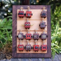 Wooden Robot Car Diffuser Essential Oils Industrial Style Mechanic Robot... - $38.79 CAD
