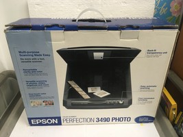 Epson Perfection 3490 Flatbed USB 2.0 Photo Scanner - Complete In Origin... - $96.53