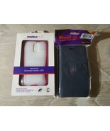 2 Kyocera Hydro Life Phone Case Blue Wallet Pink Kickstand Screen Protec... - £11.64 GBP