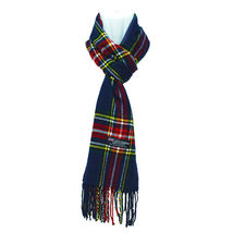 3 Pcs Navy Red Plaid Cashmere Scarf Scarves Scotland Mens Womens - £27.63 GBP