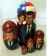 5pcs Russian Nesting Doll of &quot;The Kennedy&#39;s of Camelot&quot; 7.0 in Made in R... - $759.26 MXN