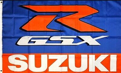 Suzuki Racing Team Flag Blue Red 3X5 Ft Polyester Banner USA 90x150cm - $20.00
