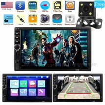 7In Car Stereo Radio Bluetooth Audio Receiver Double Din Usb Aux Tf Touc... - $86.99