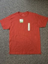 NWT Fruit of the Loom Men’s SIZE L Crew Neck Red Short Sleeve Shirt with Pocket - $10.71