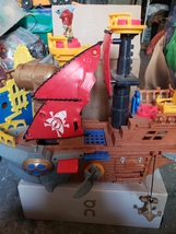 Fisher-Price Imaginext Preschool Toy Shark Bite Pirate Ship Playset with... - $27.88 CAD