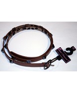 BETSEY JOHNSON Slim STUDDED Belt BBP2161 BROWN Interior LEOPARD 6-Loop M - $1,213.22 MXN