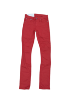 HELMUT LANG Damen Jeans Schlank Solide Stilvoll Rostiges Rot Größe 25W C06HW206 - £83.51 GBP