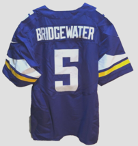 Teddy Bridgewater #5 Minnesota Vikings NFL Nike NFC Purple Sewn Jersey 48 - $61.06