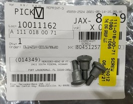 MERCEDES-BENZ CLK/SLK KOMP SCREENING PLATE SCREW/BOLT A1110180071 VON-ENG - $89.99