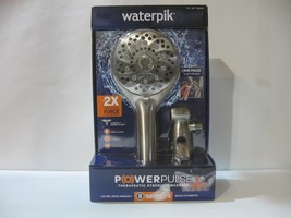 NEW Waterpik Powerpulse Therapeutic 2x Massage Hand Held Showerhead 8 Sprays - £46.96 GBP