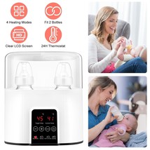 Electric Baby Milk Bottle Warmer Adjustable Temperature Display Milk War... - £35.95 GBP