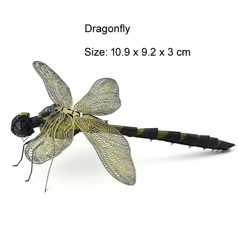 Play 3D Metal Insect Aembly Model Play DIY Puzzle Dragonfly Scorpion Mantis Antl - £22.91 GBP