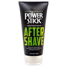 1X POWER STICK AFTER SHAVE Soothing Balm Reduces Razor Burn Hydrates Alo... - £10.86 GBP