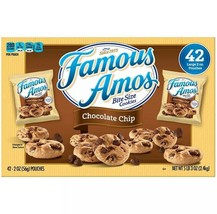 3 Cases Famous Amos Chocolate Chip Cookies (2 oz., 42 ct./case) - $98.00