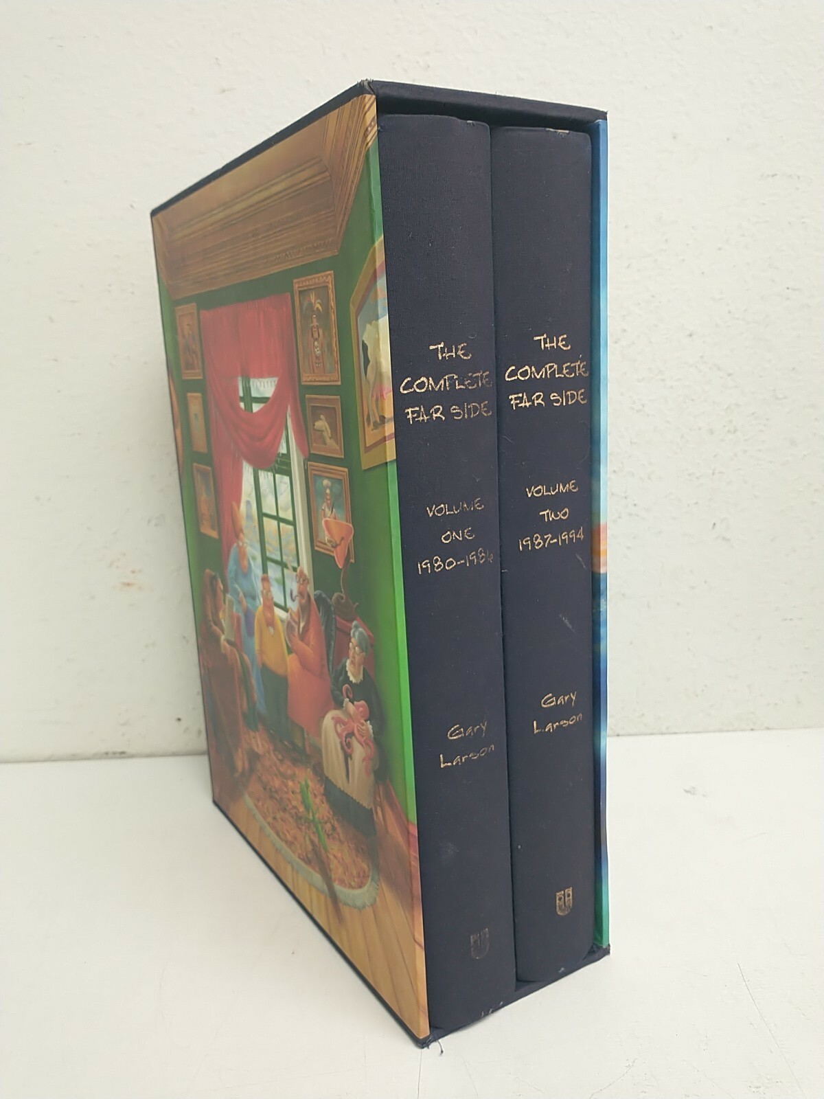 The Complete Far Side by Gary Larson - Leatherbound Hardcover Books w/Sl... - $69.29