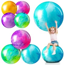 8 Pcs Marbleized Bouncy Balls For Kids Large Size Pvc Sensory Bouncing B... - £35.14 GBP