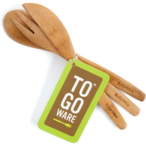 To-Go Ware Bamboo Bulk Utensil Set (Fork, Knife, Spoon) Natural Travel R... - £6.67 GBP