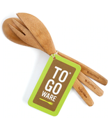 To-Go Ware Bamboo Bulk Utensil Set (Fork, Knife, Spoon) Natural Travel R... - £6.70 GBP