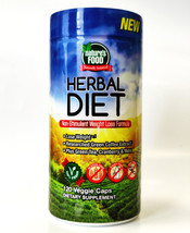 Herbal DIET Non-Stimulant Weight-Loss Formula 120 Veggie Caps Natures Food - £12.59 GBP