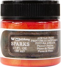 Finnabair Sparks Acrylic Paint 1.7oz-Phoenix Feather - $27.26